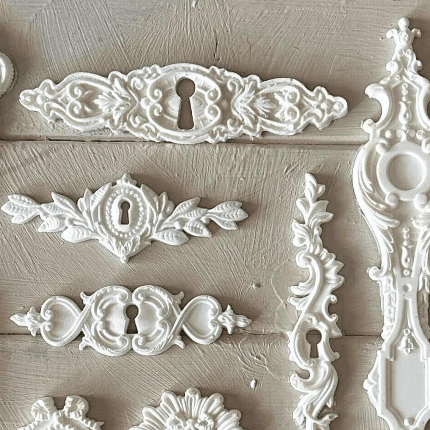 Keyhole Applique 008 – Resin Escutcheon for Furniture & Crafts