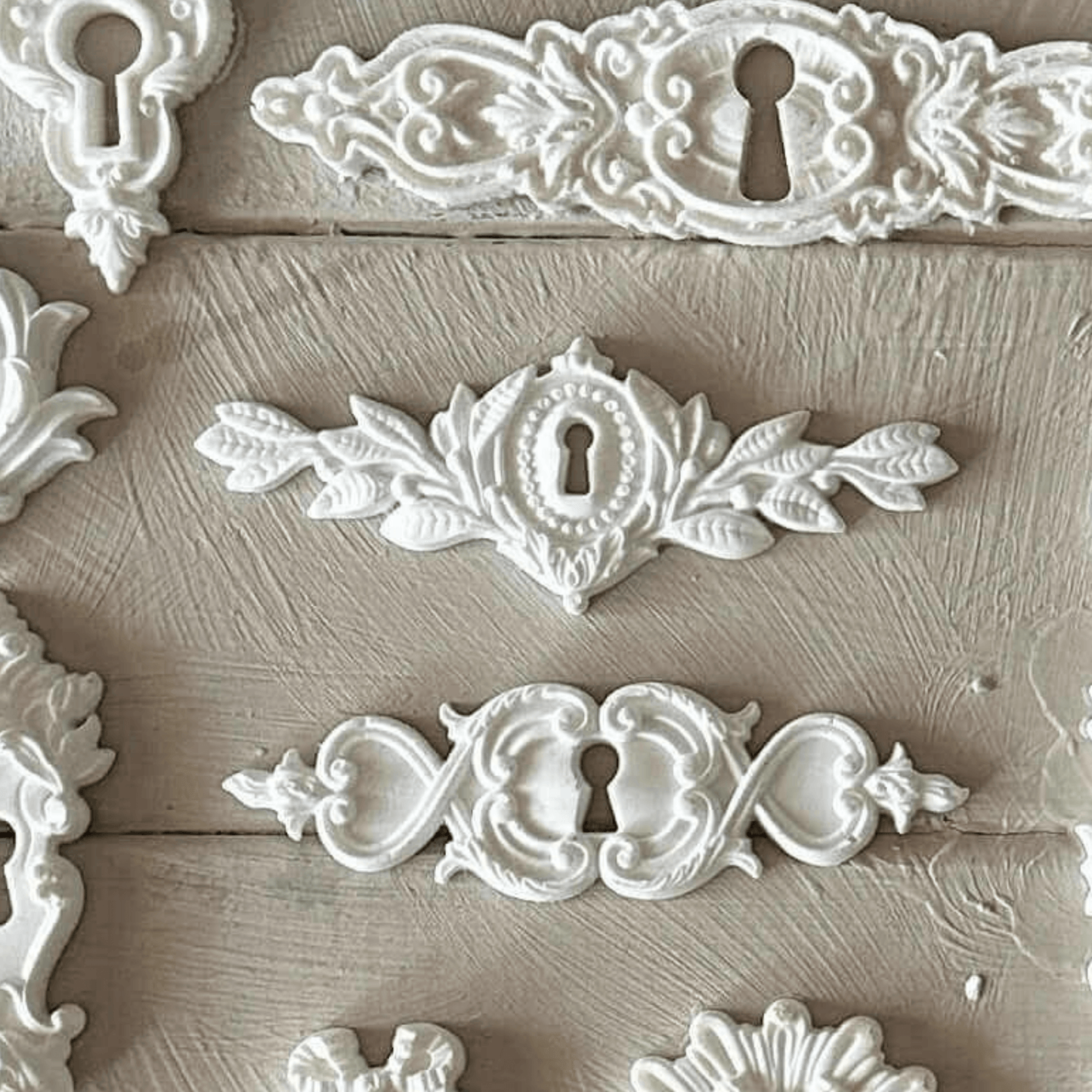 Keyhole Applique 010 – Resin Escutcheon for Furniture & Crafts