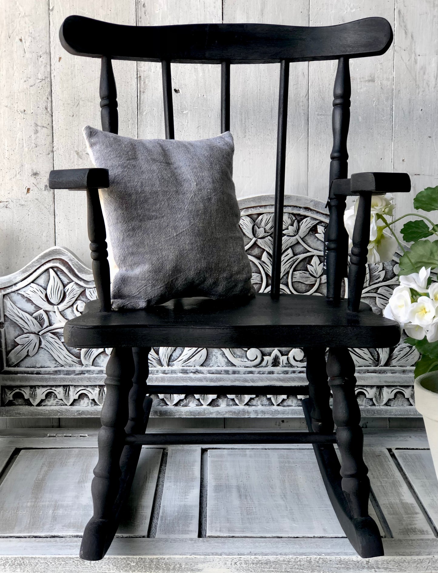 Graphite Child's Rocking Chair