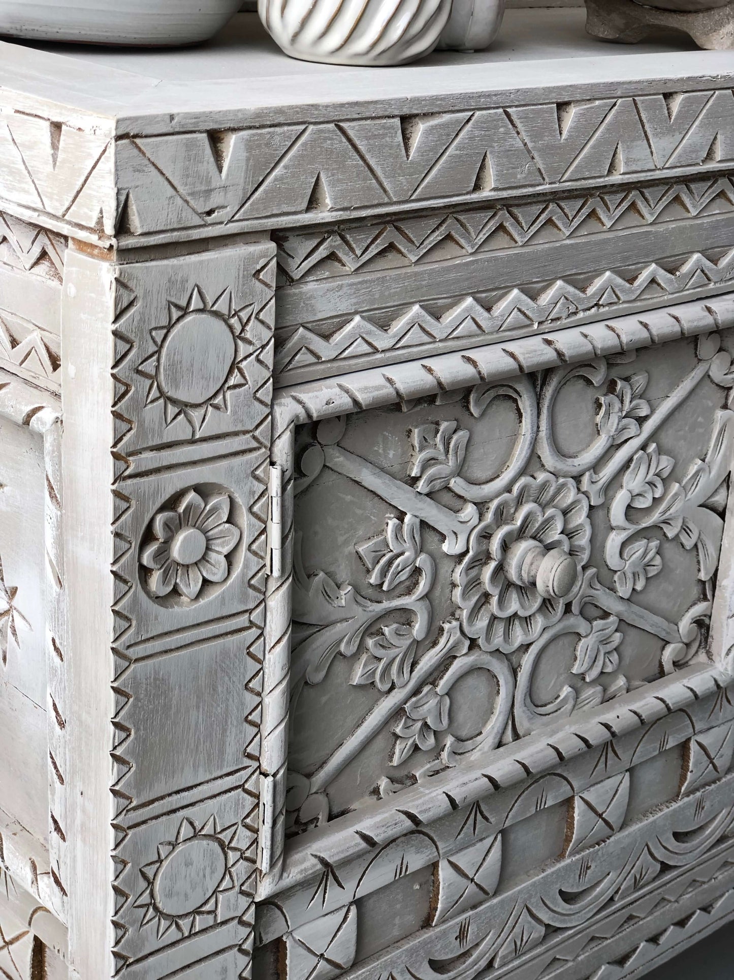 Hand Carved Moroccan Buffet