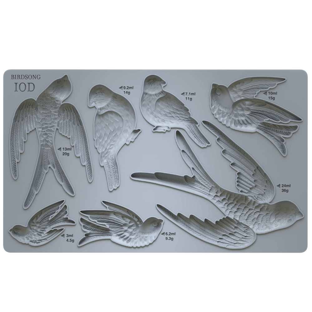 IOD Birdsong Decor Mould ™ 6 x 10