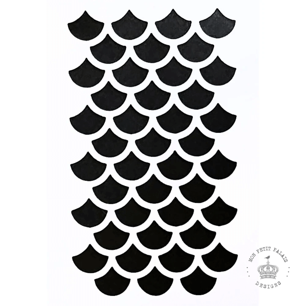Scallop Wave Stencil