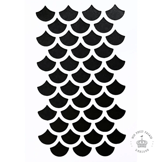 Scallop Wave Stencil