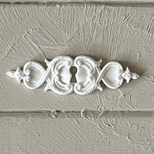 Keyhole Applique 005- Resin Escutcheon for Furniture & Crafts