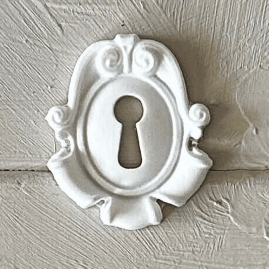 Keyhole Applique 001 - Resin Escutcheon for Furniture & Crafts