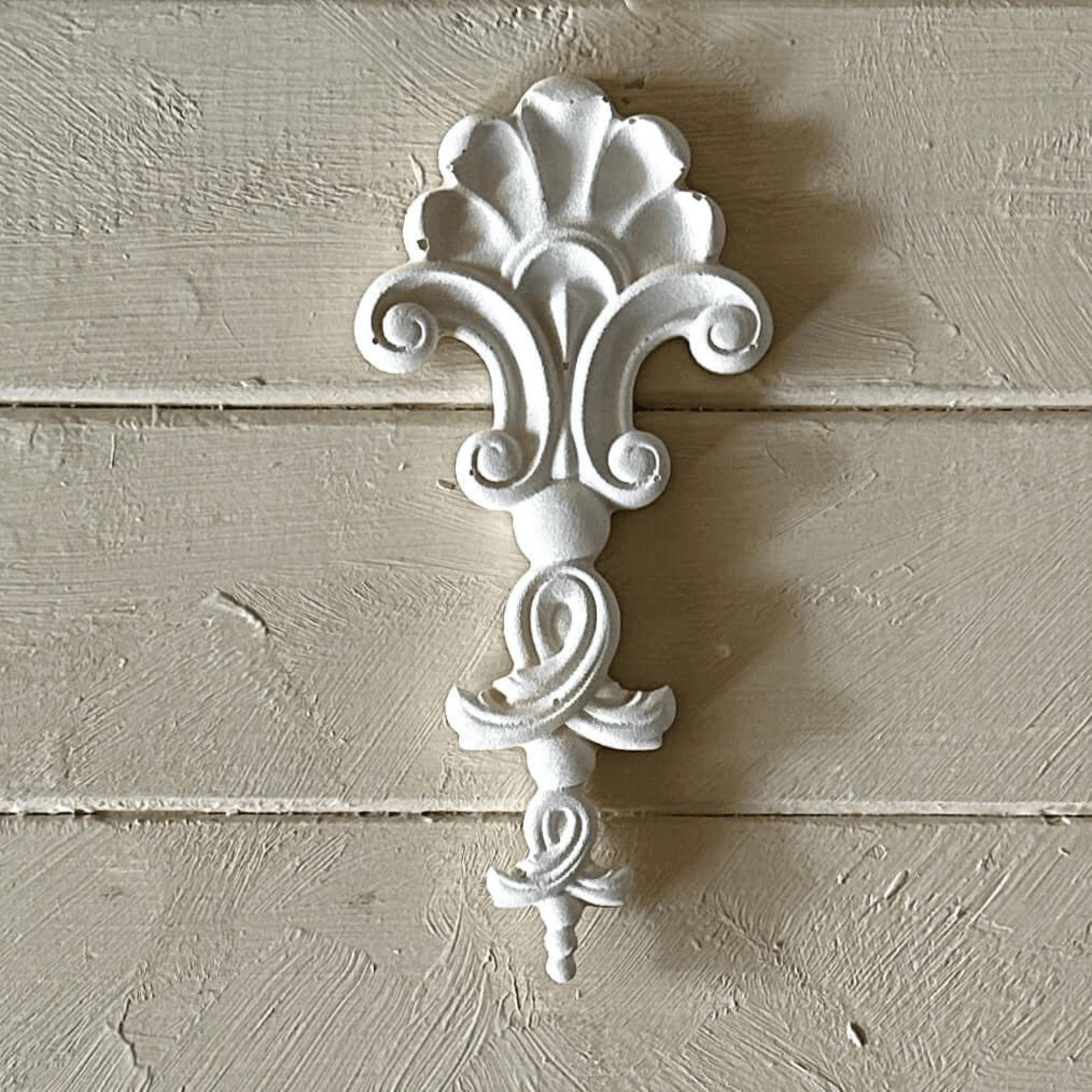 Drop 007 - Resin Applique for Furniture & Crafts displayed on a wooden background, featuring clean lines and gentle curves.