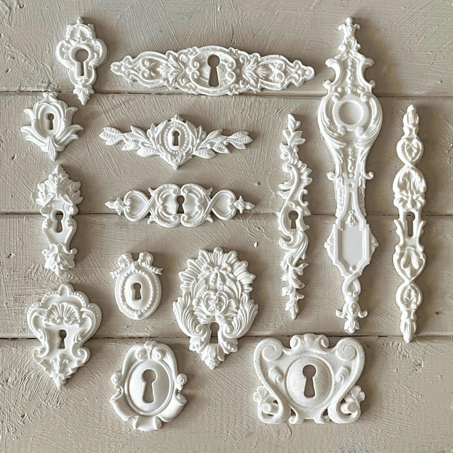 Keyhole Applique 010 – Resin Escutcheon for Furniture & Crafts