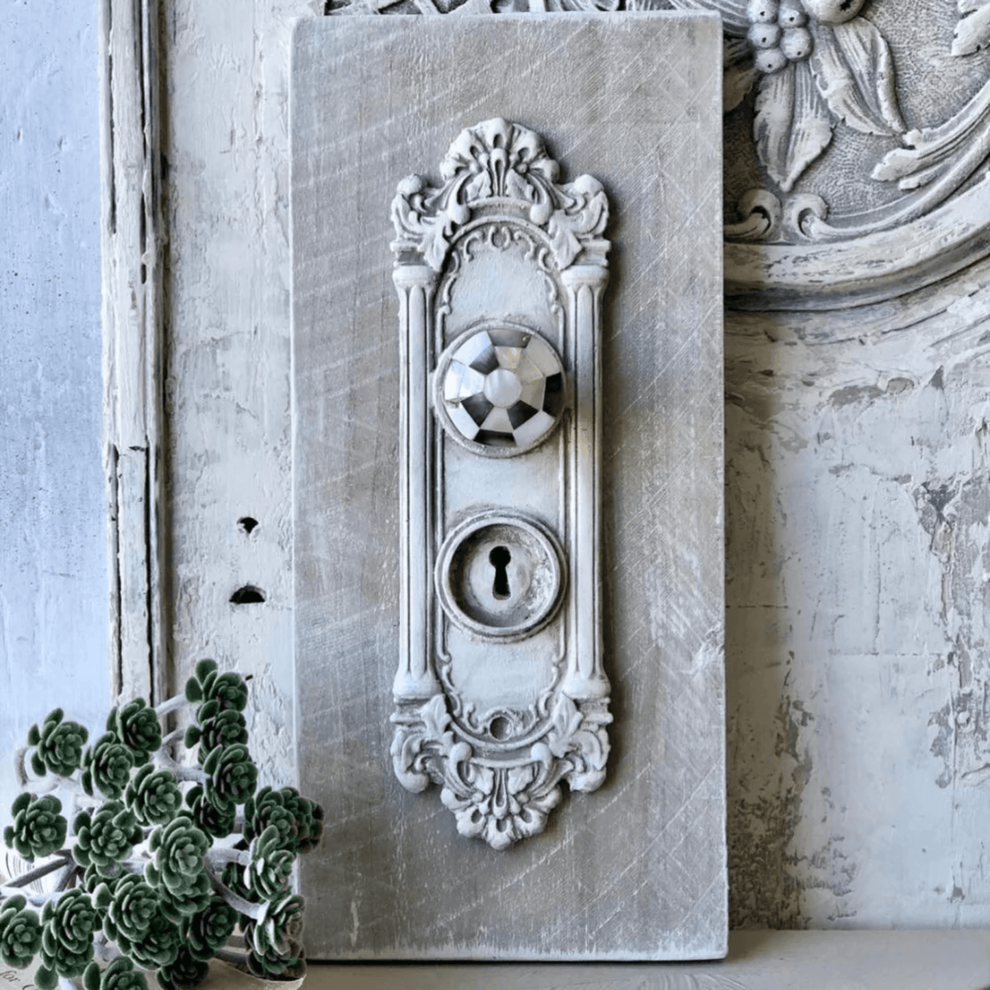 Keyhole Backplate 001 - Resin Applique for Furniture & Crafts