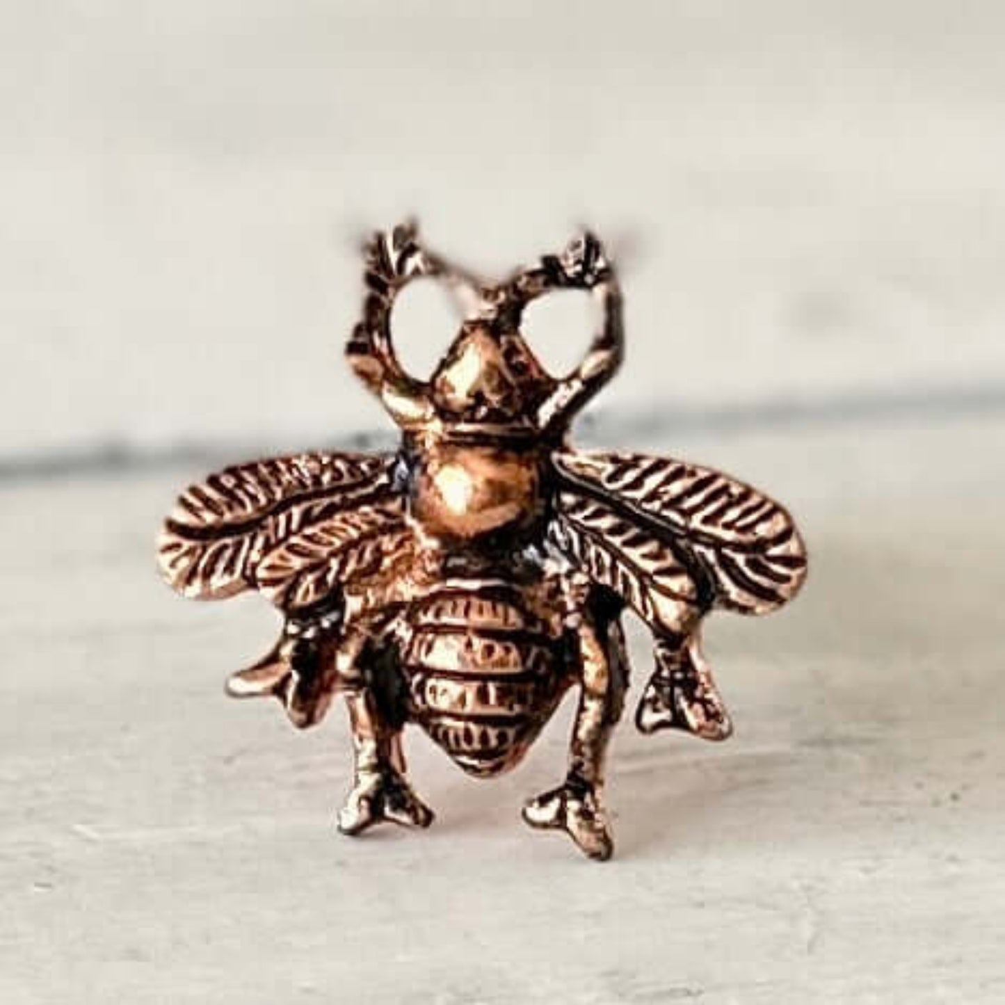 Copper Queen Bee Door Knob