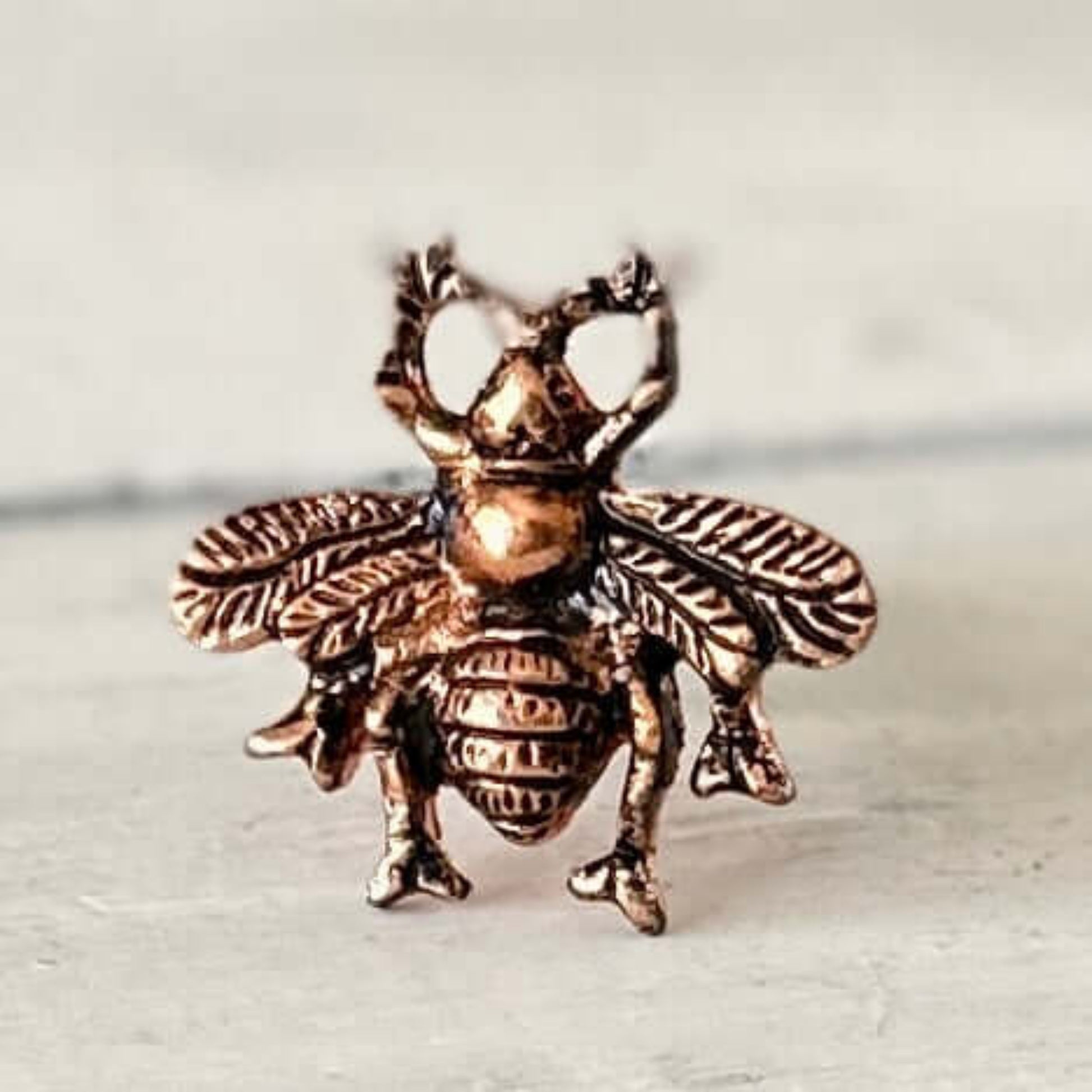 Copper Queen Bee Door Knob