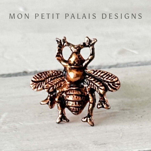 Copper Queen Bee Door Knob