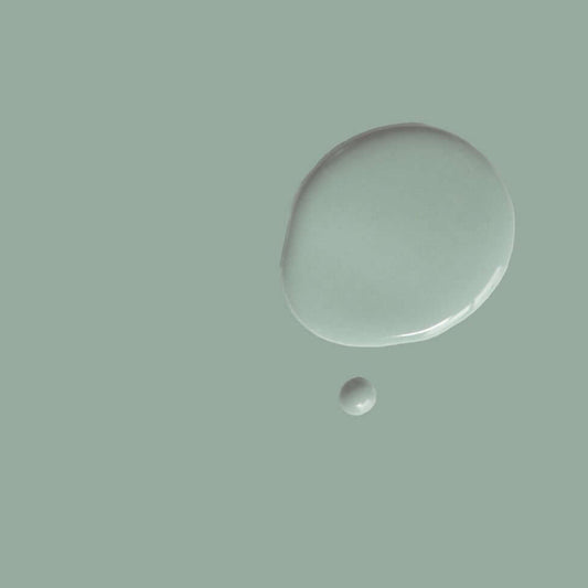 Pemberley Blue - Annie Sloan Satin Paint sample showcasing its refined pastel blue color, perfect for stylish interiors.