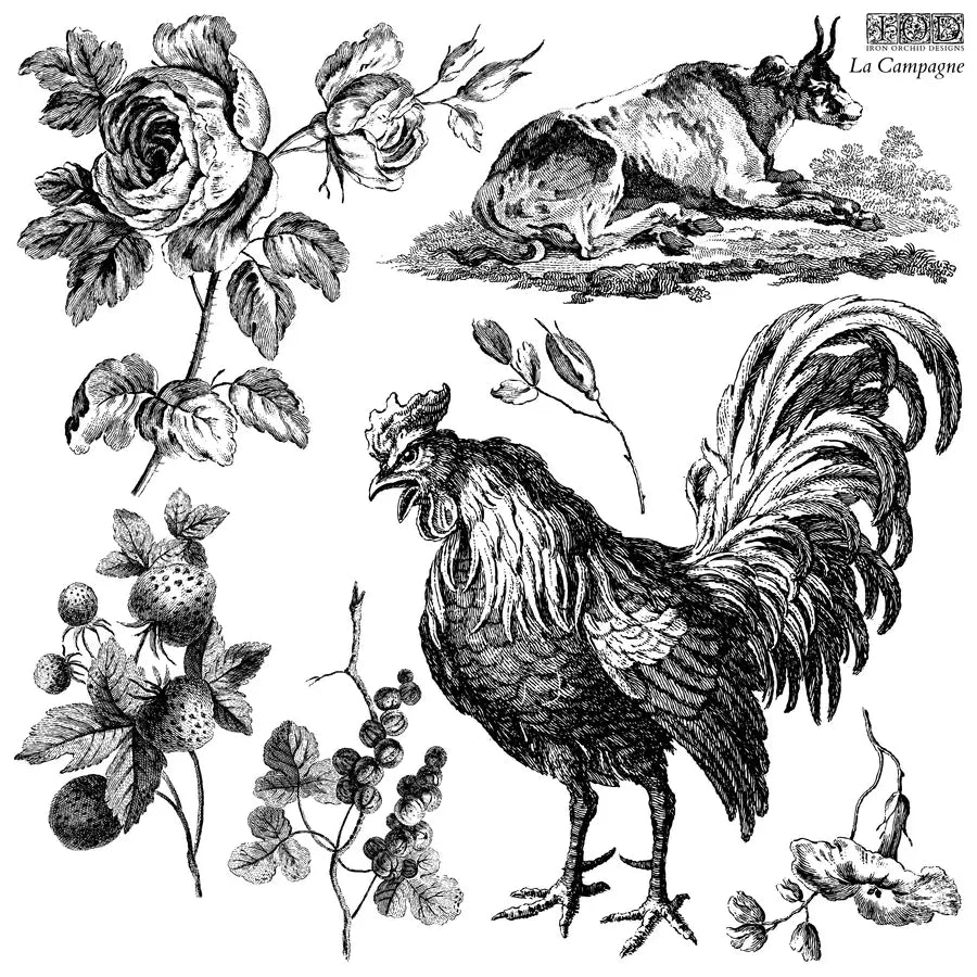 La Campagne – 12 x 12 IOD Decor Stamp™