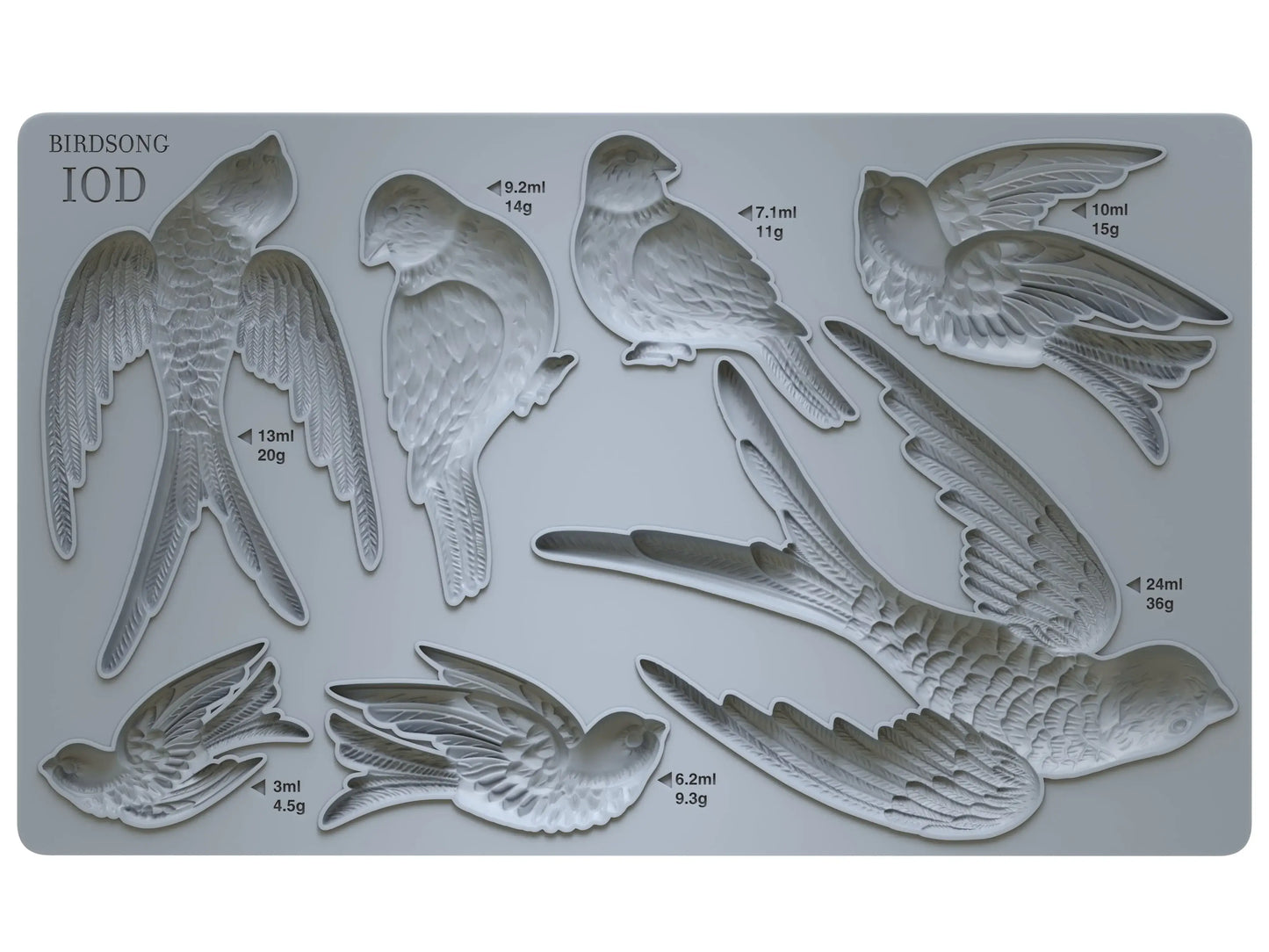 IOD Birdsong Decor Mould ™ 6 x 10