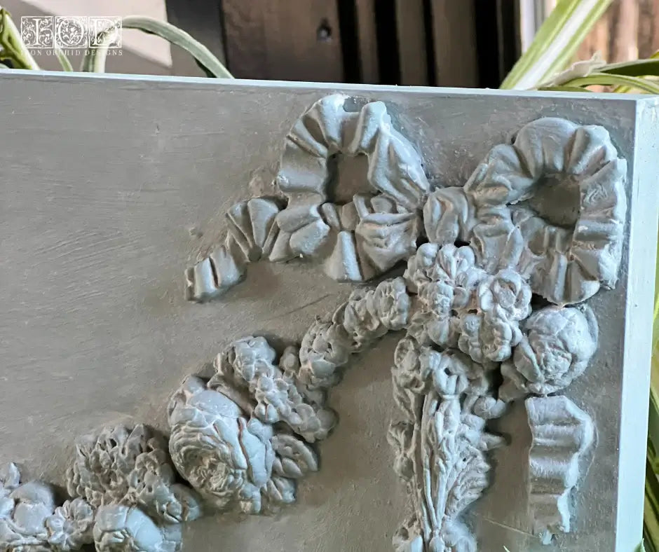 IOD Bows Decor Mould showcasing intricate bow designs, perfect for DIY projects, furniture decoration, and baking.