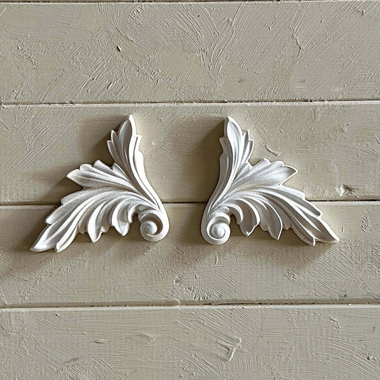 Scroll 007 - Resin Applique for Furniture & Crafts