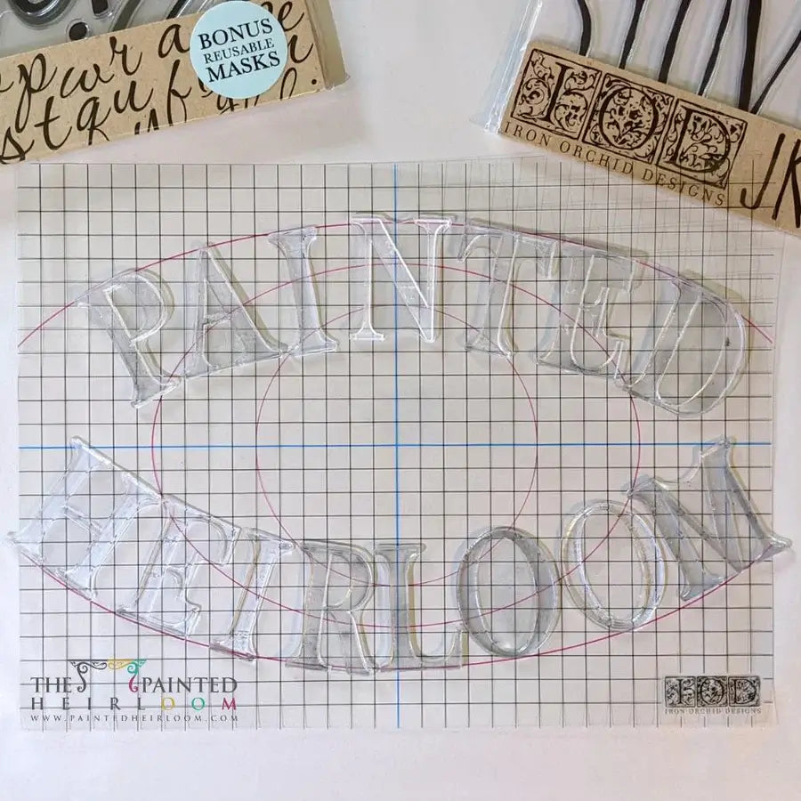 IOD Thin Mount – Flexible Stamp Mounting Sheets with clear stamps for crafting and decorating.