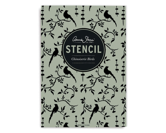 Chinoiserie Birds Annie Sloan Stencil