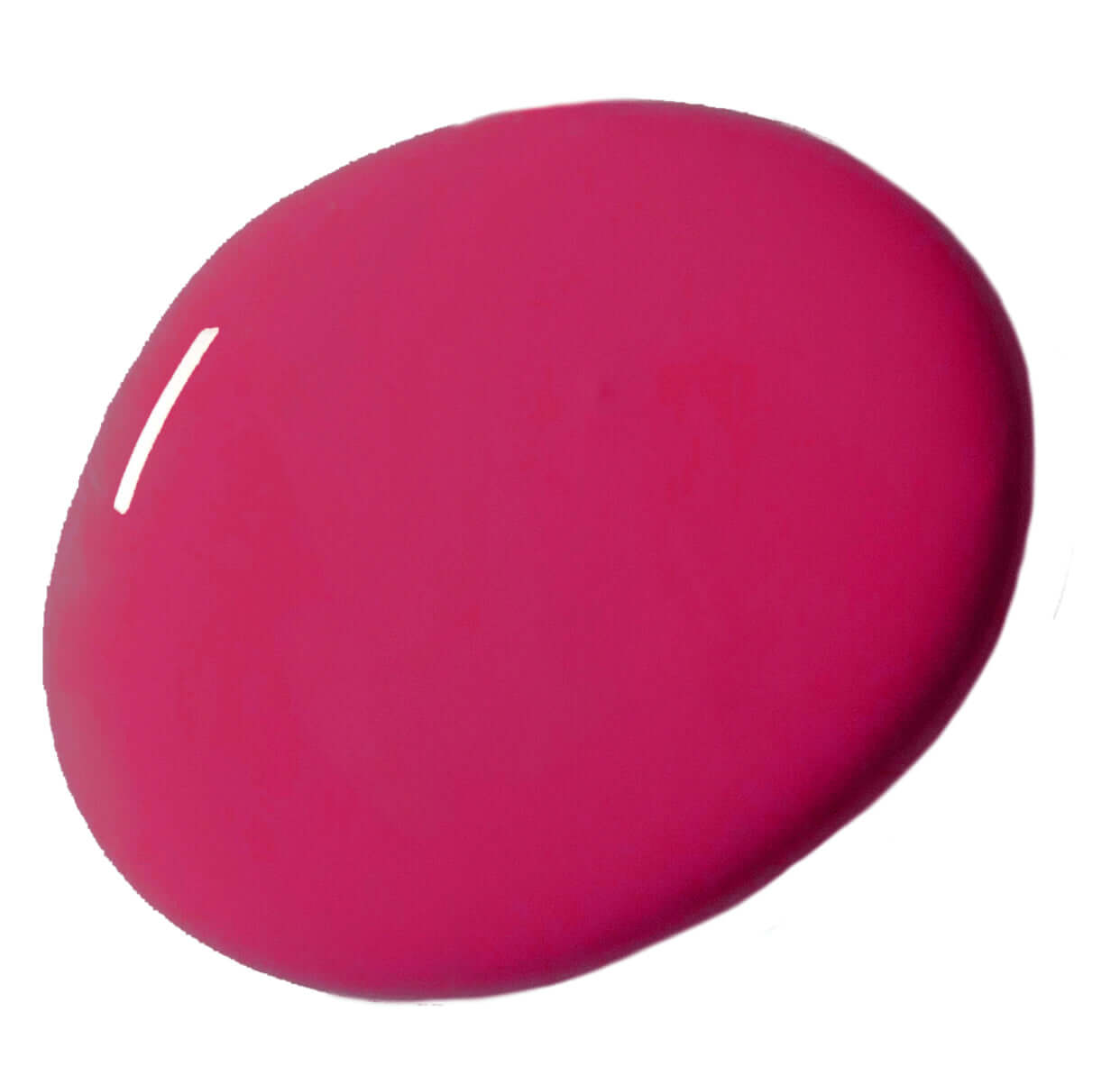 Capri Pink - Annie Sloan Wall Paint swatch showcasing a vibrant, glossy pink paint color.