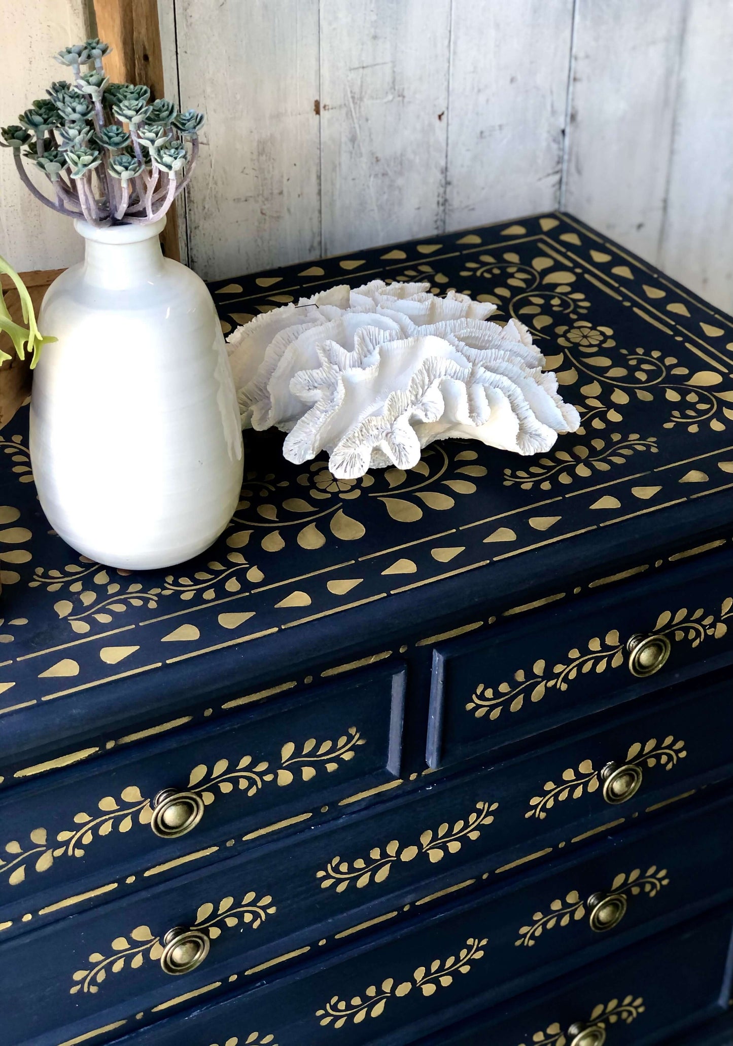Inlay Oxford Navy Drawers