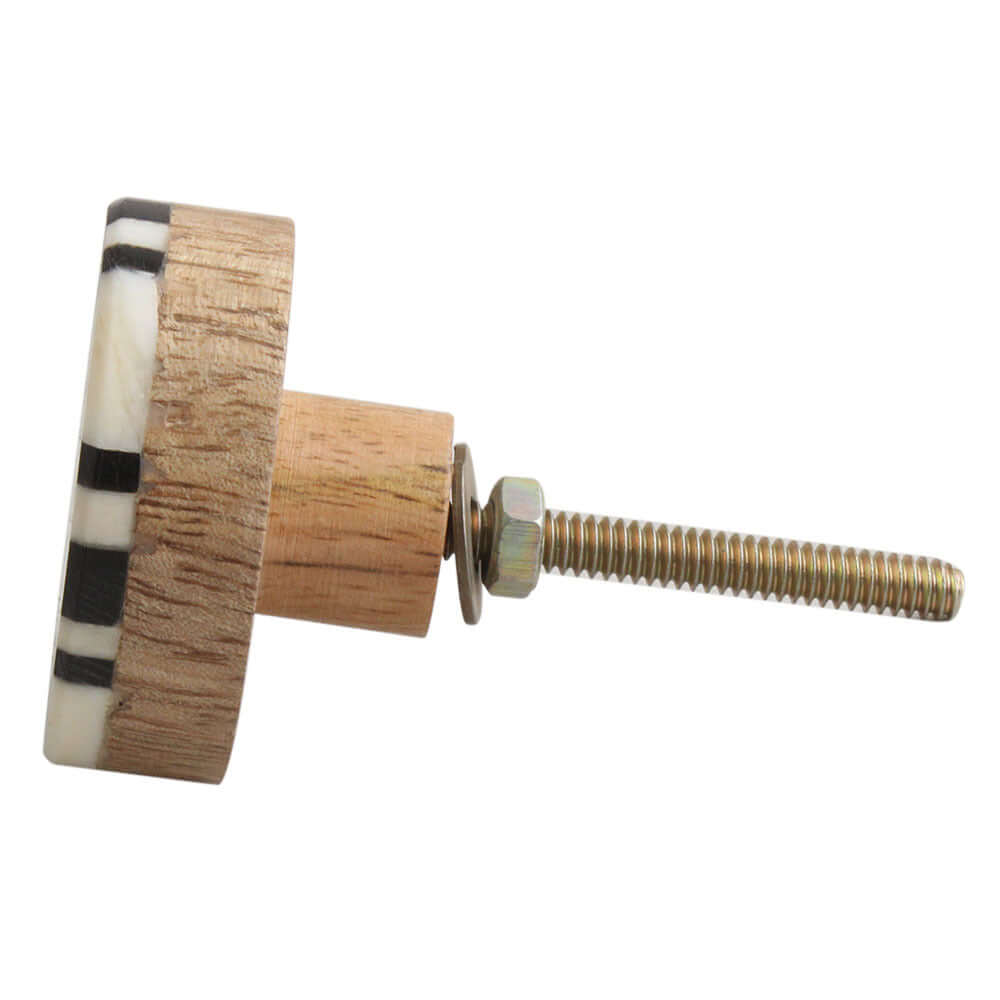 Stella - Black & Cream Cross Knob