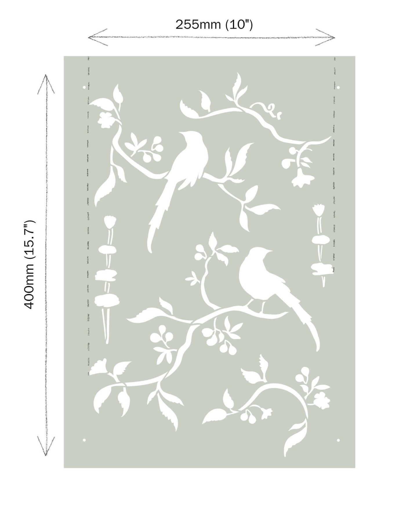 Chinoiserie Birds Annie Sloan Stencil