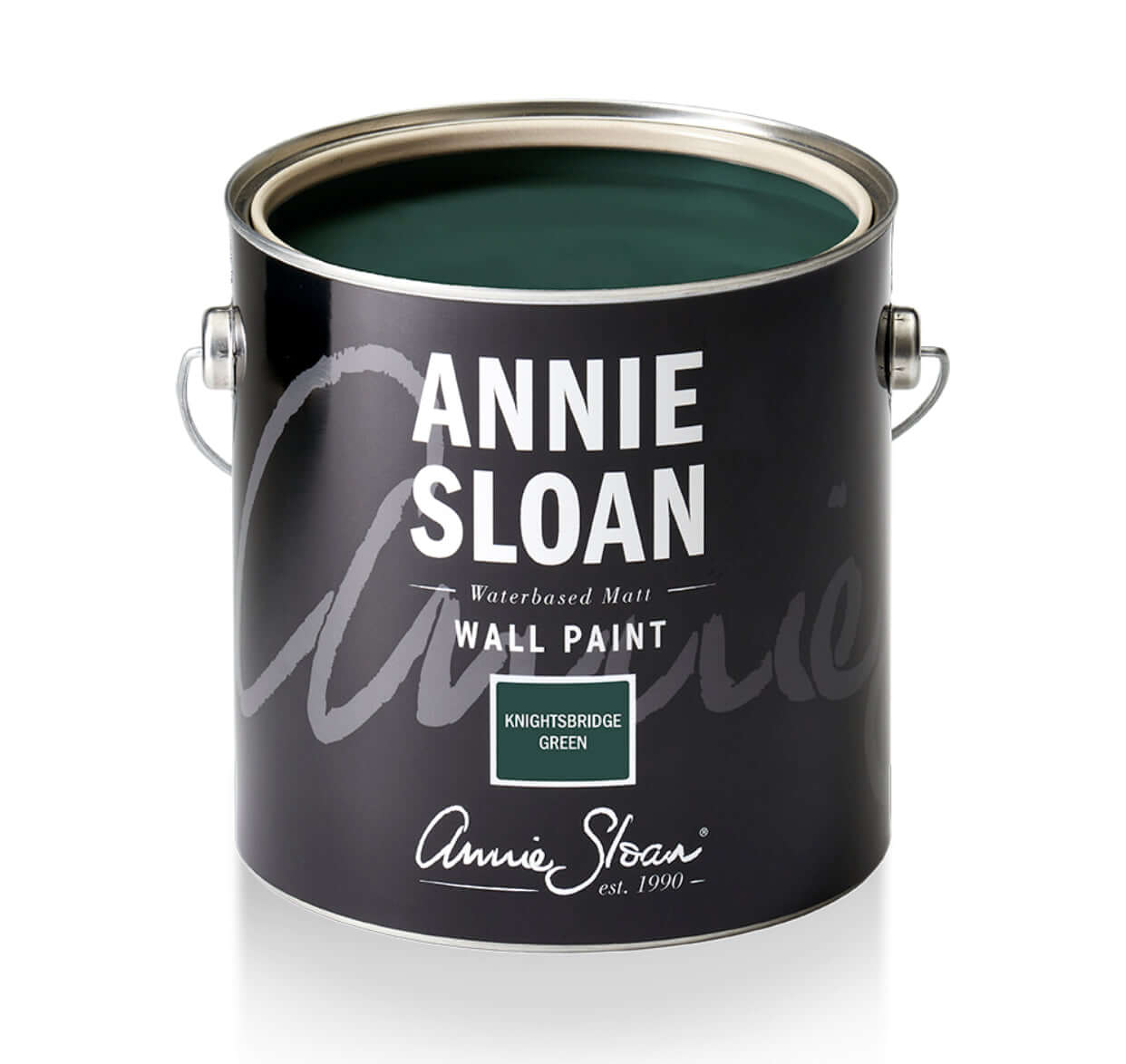 Knightsbridge Green - Annie Sloan Wall Paint can with a matte finish and signature brand logo.