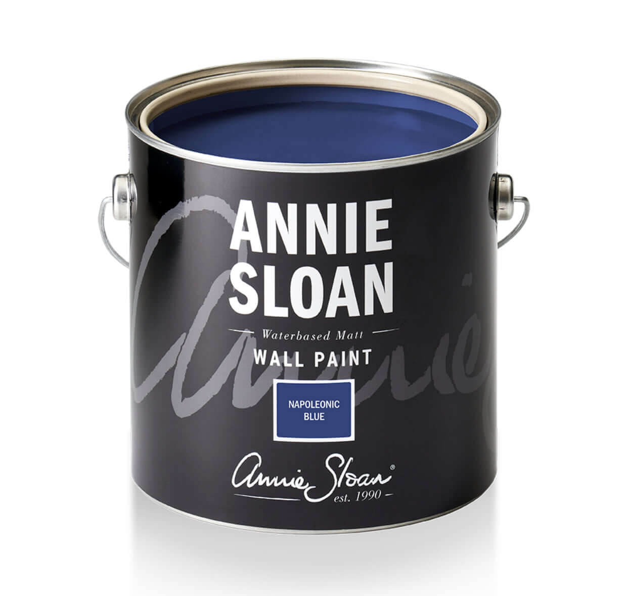Napoleonic Blue - Annie Sloan Wall Paint in a can with a rich, deep blue color, perfect for neoclassical interiors.