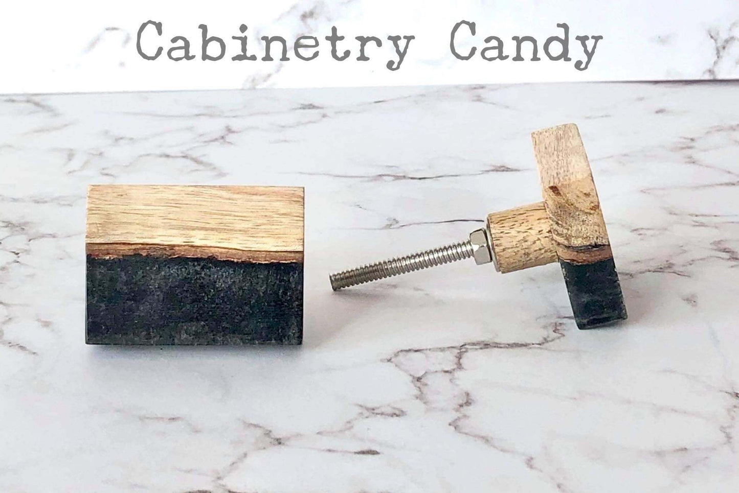 Noir - Charcoal Timber Cabinet Knob